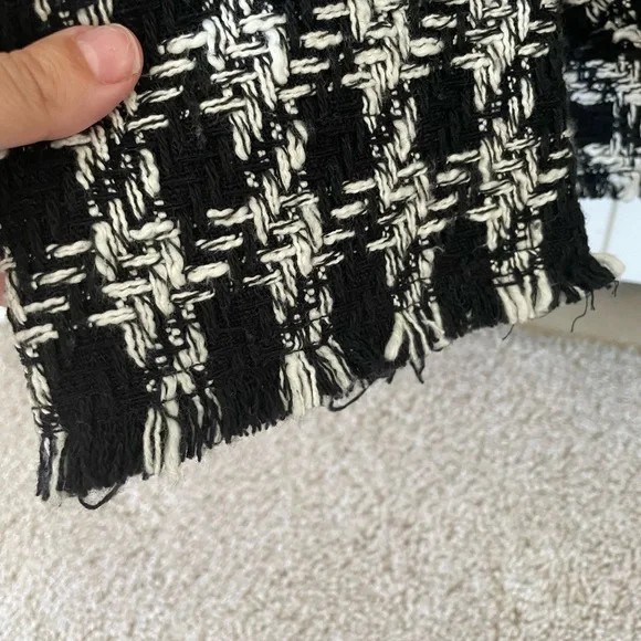 H&M Black and white Tweed Jacket / Shacket - Picture 3 of 5